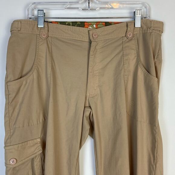 MAGELLAN OUTDOORS CAPRI CARGO NYLON HIKING PANTS TAN SIZE 10 - Picture 3 of 11